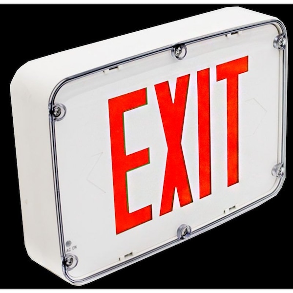 Westgate XTN4X-2RWNEMA 4X RATED LED EXIT SIGN, DOUBLE FACE, RED BLACK XTN4X-2RW - main
